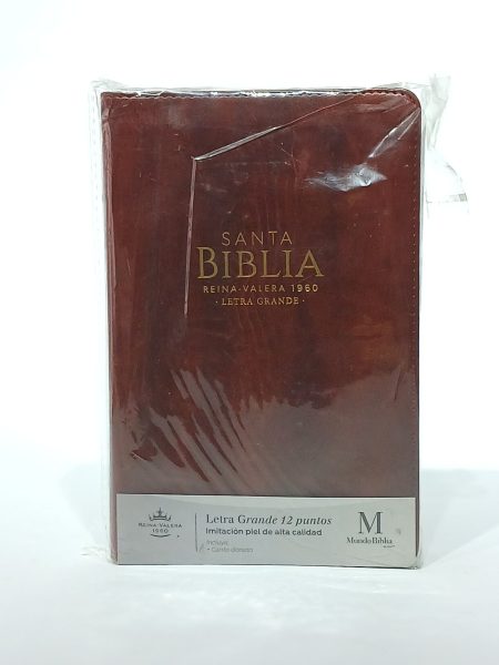 Santa Biblia Reina-Valera 1960. Letra grande 12 puntos. Café