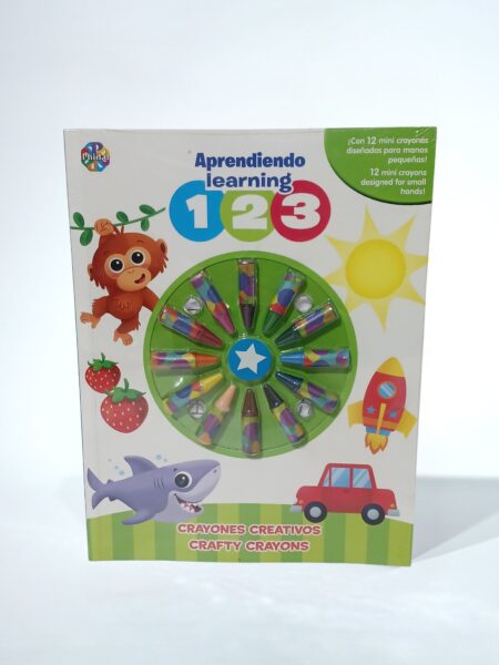 Crayones creativos. Aprendiendo learning 123