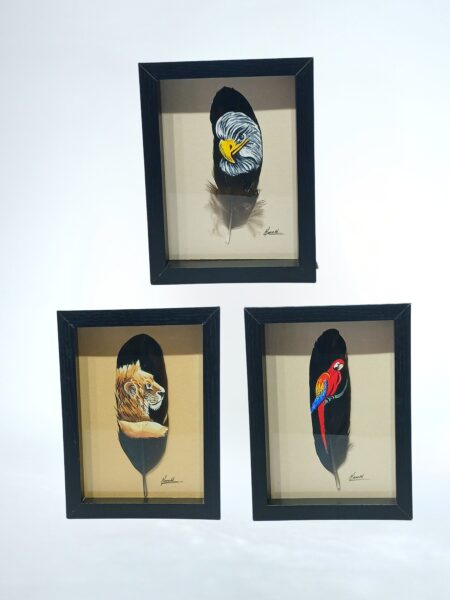 Cuadro pequeño Pluma