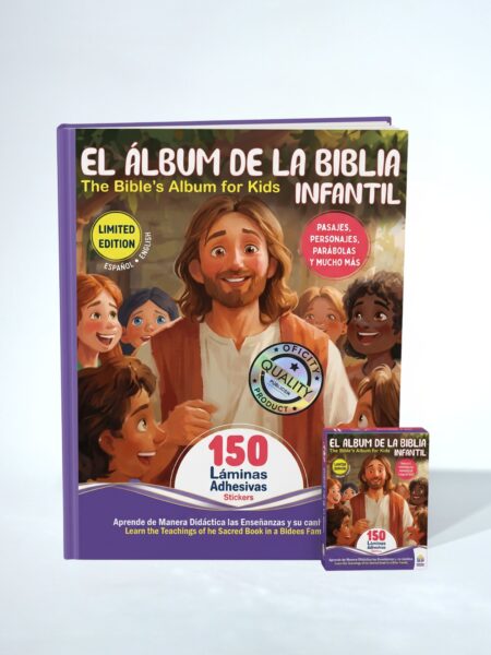 El álbum de la biblia infantil. Español-Inglés. Con láminas adhesivas